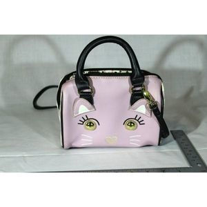 Luv Betsey Johnson Harley Mini Barrel Purse Crossbody Satchel Messenger Shoulder